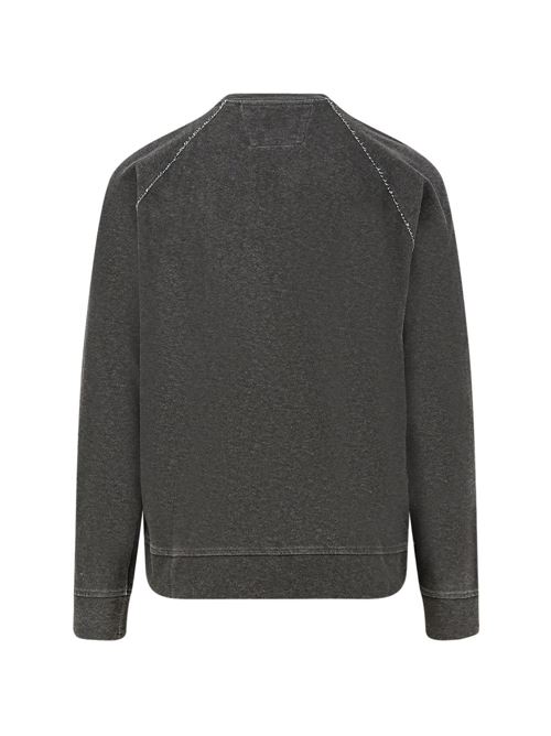 Felpa uomo girocollo antracite CP COMPANY | 20CMSS198A110644P921